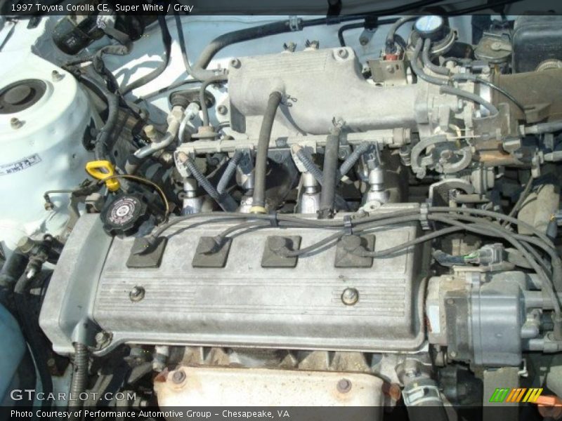 Super White / Gray 1997 Toyota Corolla CE