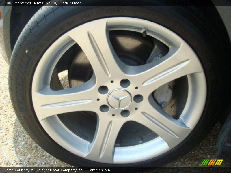 Black / Black 2007 Mercedes-Benz CLS 550