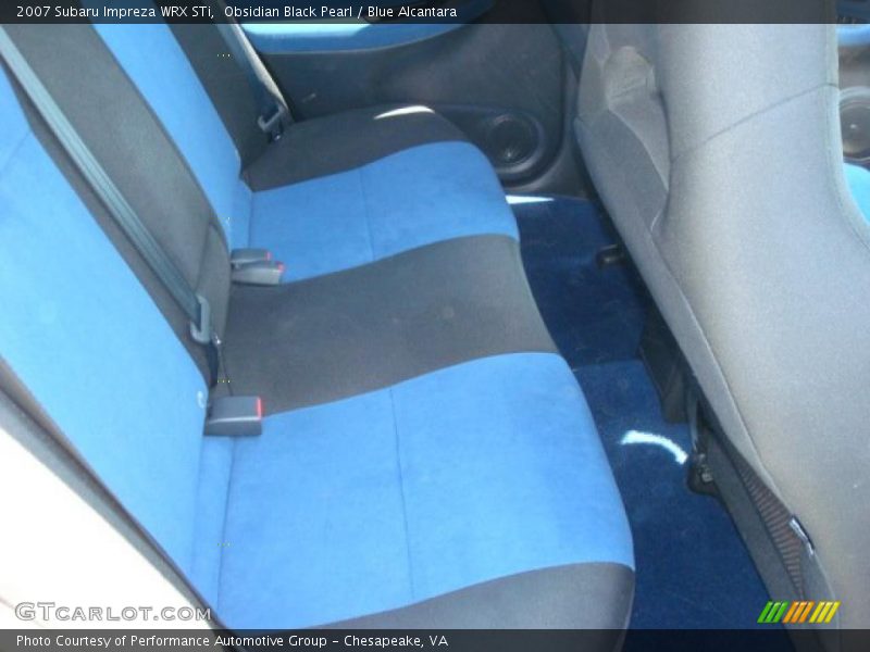 Obsidian Black Pearl / Blue Alcantara 2007 Subaru Impreza WRX STi