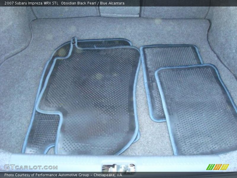 Obsidian Black Pearl / Blue Alcantara 2007 Subaru Impreza WRX STi