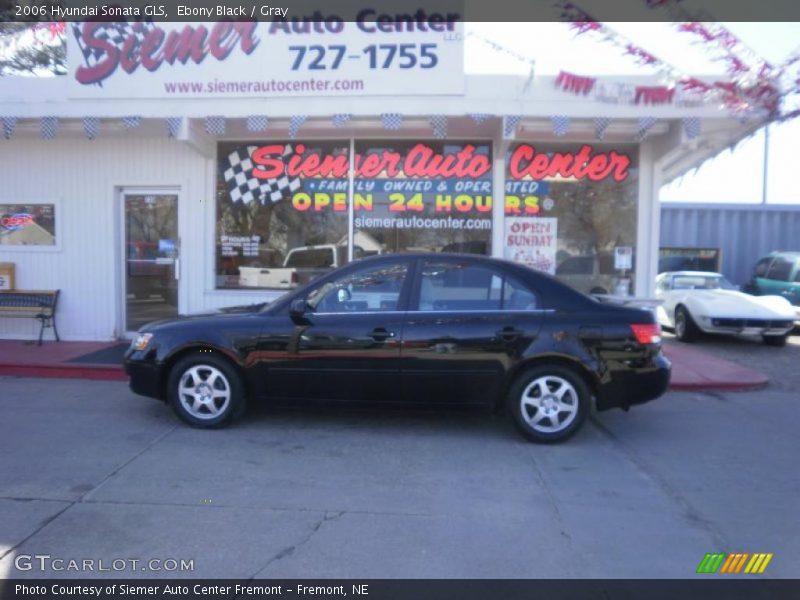 Ebony Black / Gray 2006 Hyundai Sonata GLS