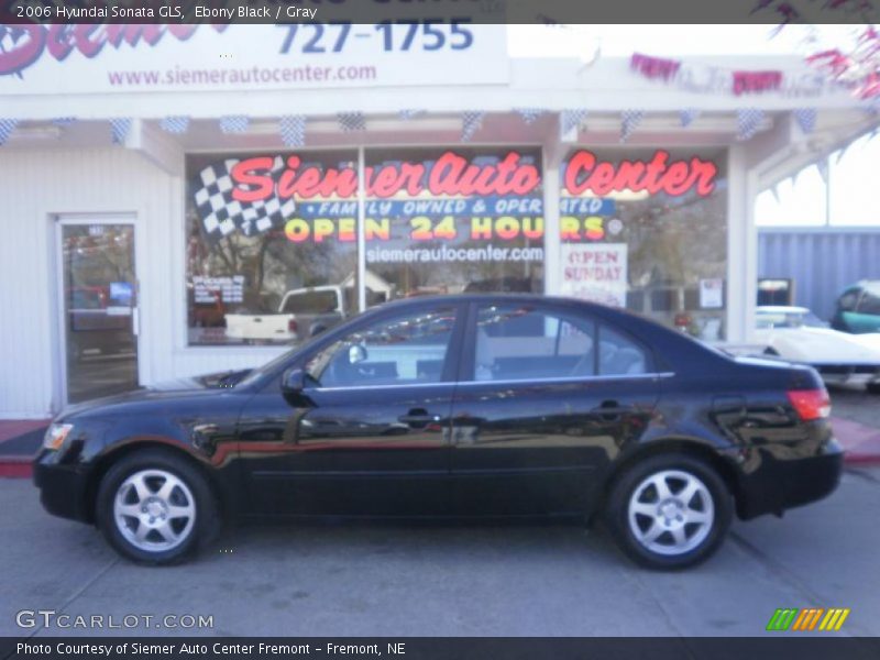 Ebony Black / Gray 2006 Hyundai Sonata GLS