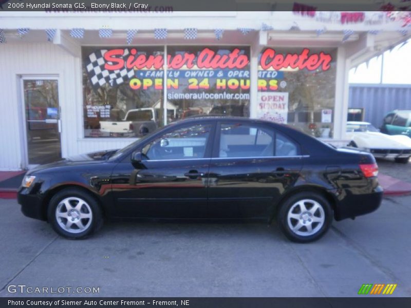 Ebony Black / Gray 2006 Hyundai Sonata GLS