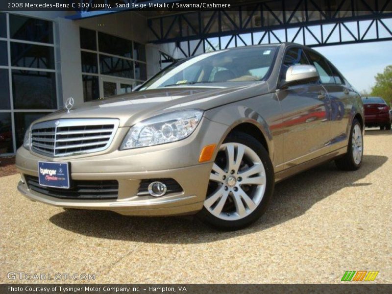 Sand Beige Metallic / Savanna/Cashmere 2008 Mercedes-Benz C 300 Luxury