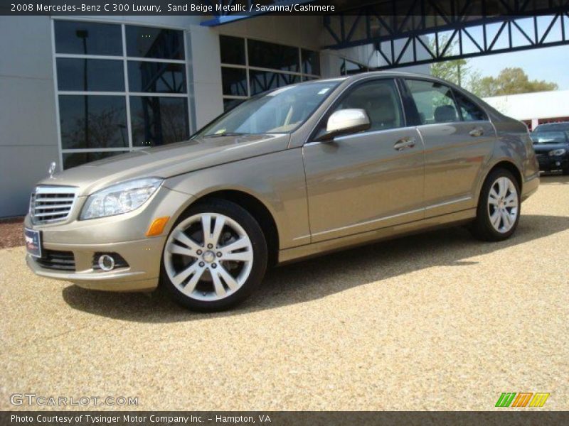 Sand Beige Metallic / Savanna/Cashmere 2008 Mercedes-Benz C 300 Luxury