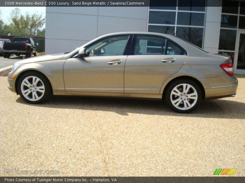 Sand Beige Metallic / Savanna/Cashmere 2008 Mercedes-Benz C 300 Luxury