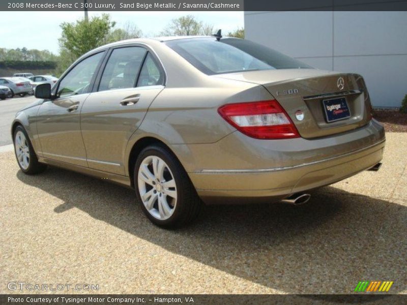 Sand Beige Metallic / Savanna/Cashmere 2008 Mercedes-Benz C 300 Luxury