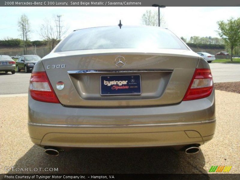 Sand Beige Metallic / Savanna/Cashmere 2008 Mercedes-Benz C 300 Luxury