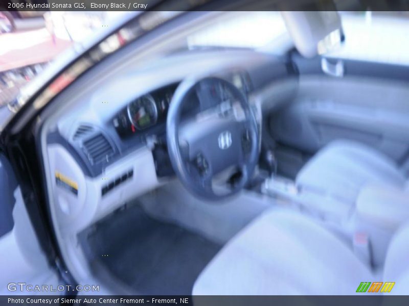 Ebony Black / Gray 2006 Hyundai Sonata GLS