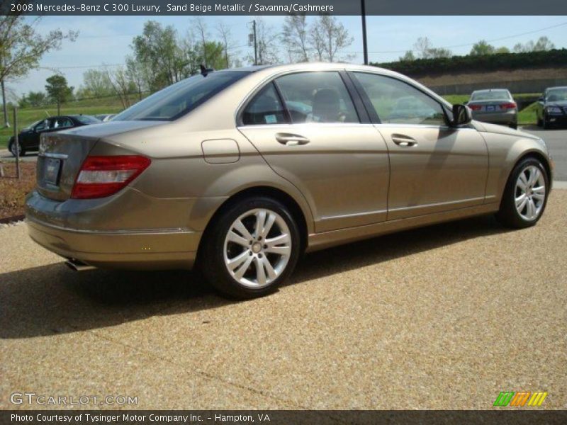 Sand Beige Metallic / Savanna/Cashmere 2008 Mercedes-Benz C 300 Luxury