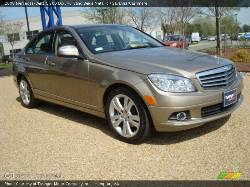 Sand Beige Metallic / Savanna/Cashmere 2008 Mercedes-Benz C 300 Luxury