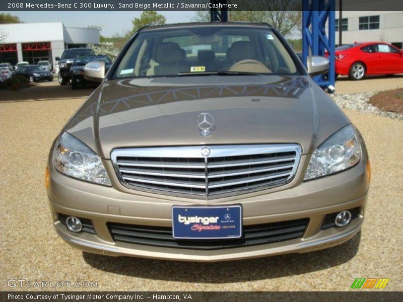Sand Beige Metallic / Savanna/Cashmere 2008 Mercedes-Benz C 300 Luxury