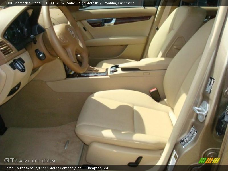 Sand Beige Metallic / Savanna/Cashmere 2008 Mercedes-Benz C 300 Luxury