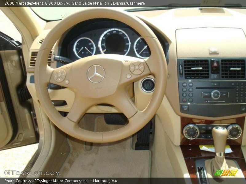 Sand Beige Metallic / Savanna/Cashmere 2008 Mercedes-Benz C 300 Luxury
