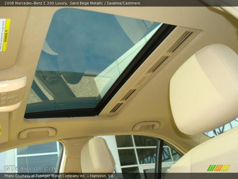 Sand Beige Metallic / Savanna/Cashmere 2008 Mercedes-Benz C 300 Luxury
