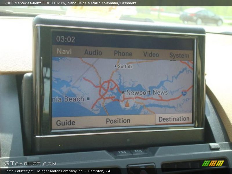 Sand Beige Metallic / Savanna/Cashmere 2008 Mercedes-Benz C 300 Luxury