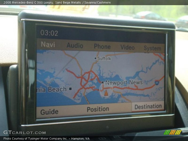 Sand Beige Metallic / Savanna/Cashmere 2008 Mercedes-Benz C 300 Luxury