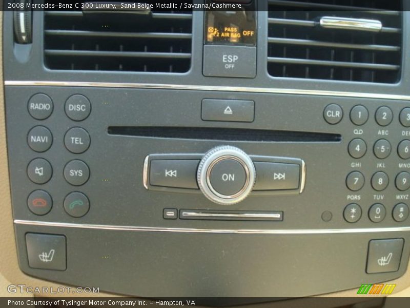 Sand Beige Metallic / Savanna/Cashmere 2008 Mercedes-Benz C 300 Luxury