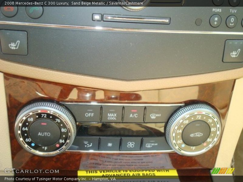 Sand Beige Metallic / Savanna/Cashmere 2008 Mercedes-Benz C 300 Luxury