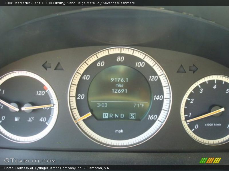 Sand Beige Metallic / Savanna/Cashmere 2008 Mercedes-Benz C 300 Luxury