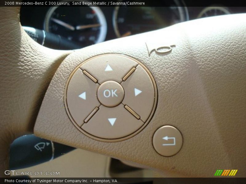 Sand Beige Metallic / Savanna/Cashmere 2008 Mercedes-Benz C 300 Luxury