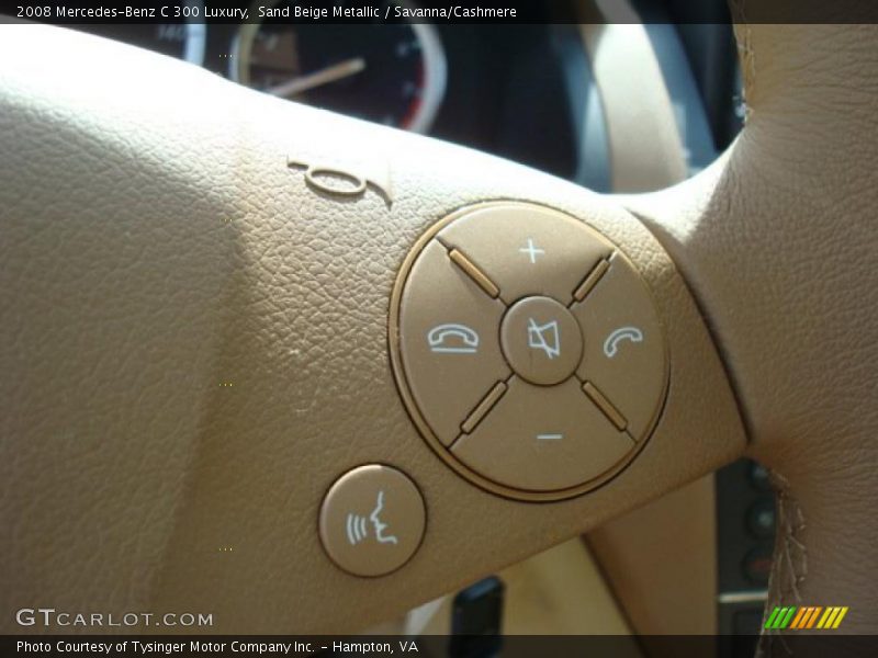 Sand Beige Metallic / Savanna/Cashmere 2008 Mercedes-Benz C 300 Luxury
