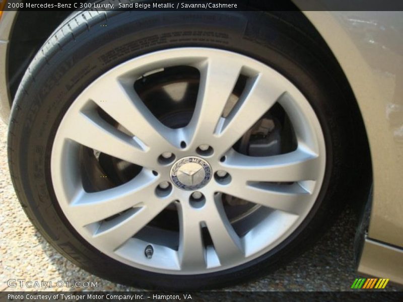 Sand Beige Metallic / Savanna/Cashmere 2008 Mercedes-Benz C 300 Luxury