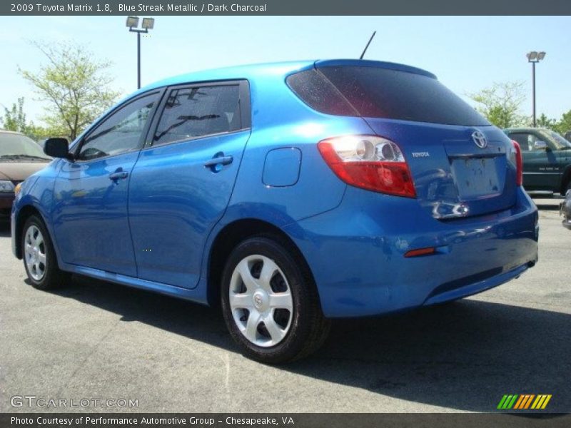 Blue Streak Metallic / Dark Charcoal 2009 Toyota Matrix 1.8