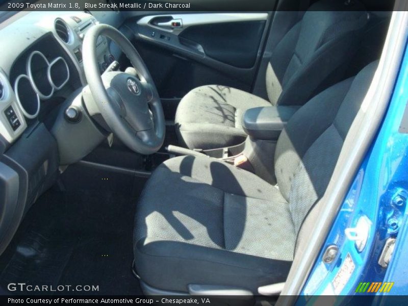 Blue Streak Metallic / Dark Charcoal 2009 Toyota Matrix 1.8