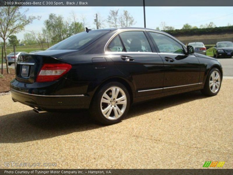 Black / Black 2009 Mercedes-Benz C 300 Sport