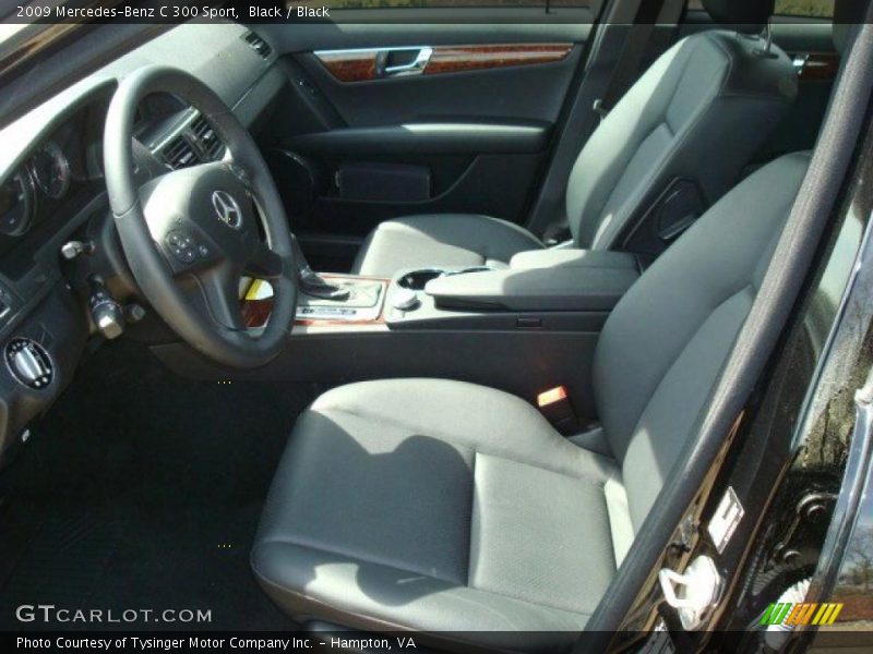 Black / Black 2009 Mercedes-Benz C 300 Sport