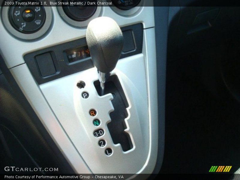Blue Streak Metallic / Dark Charcoal 2009 Toyota Matrix 1.8