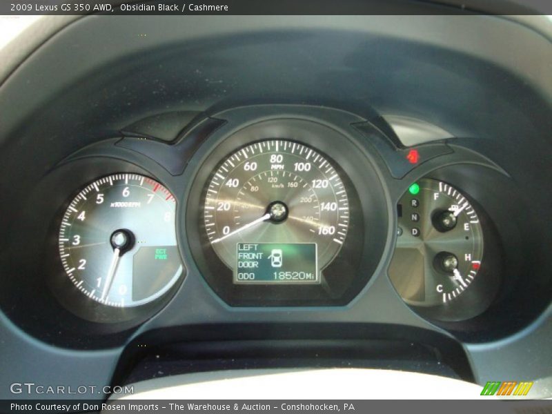 Obsidian Black / Cashmere 2009 Lexus GS 350 AWD