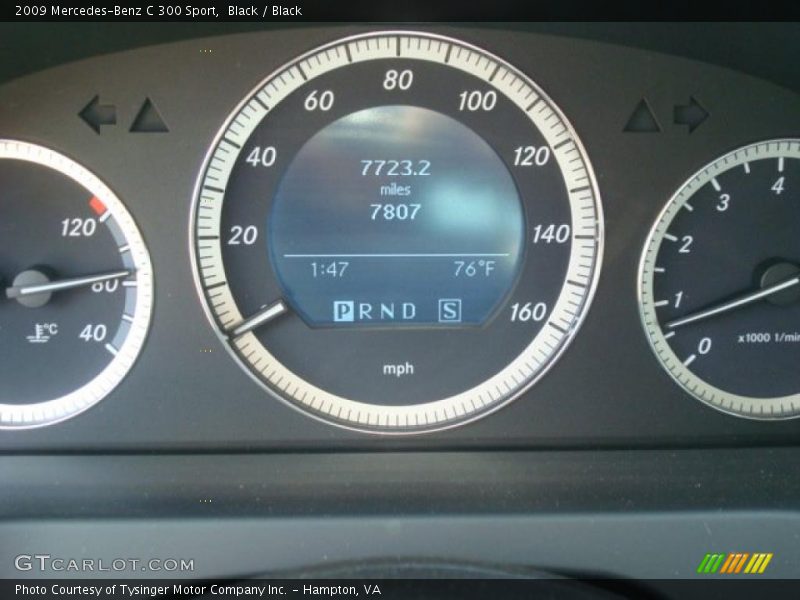 Black / Black 2009 Mercedes-Benz C 300 Sport