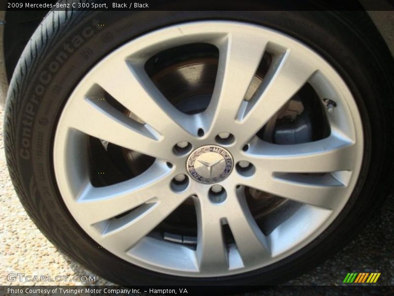 Black / Black 2009 Mercedes-Benz C 300 Sport