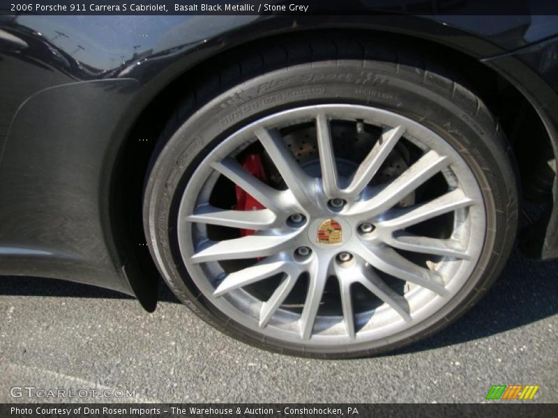Basalt Black Metallic / Stone Grey 2006 Porsche 911 Carrera S Cabriolet