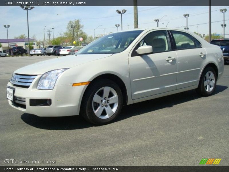 Light Sage Metallic / Camel 2008 Ford Fusion SE