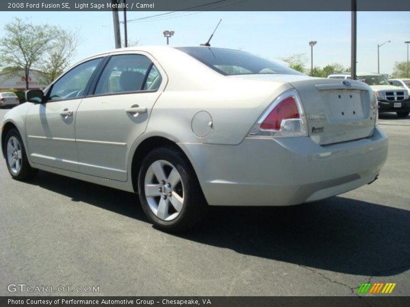 Light Sage Metallic / Camel 2008 Ford Fusion SE