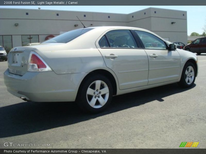 Light Sage Metallic / Camel 2008 Ford Fusion SE