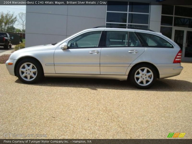 Brilliant Silver Metallic / Gray 2004 Mercedes-Benz C 240 4Matic Wagon