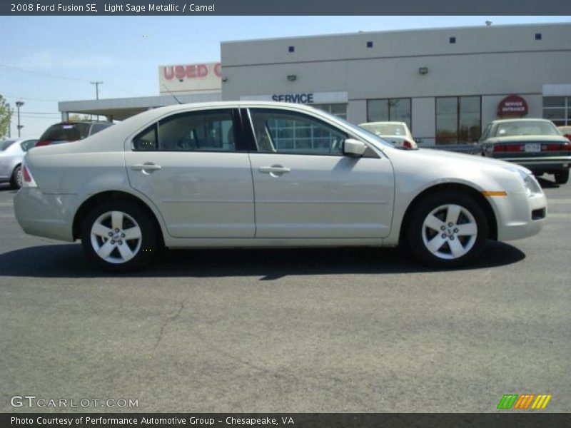 Light Sage Metallic / Camel 2008 Ford Fusion SE