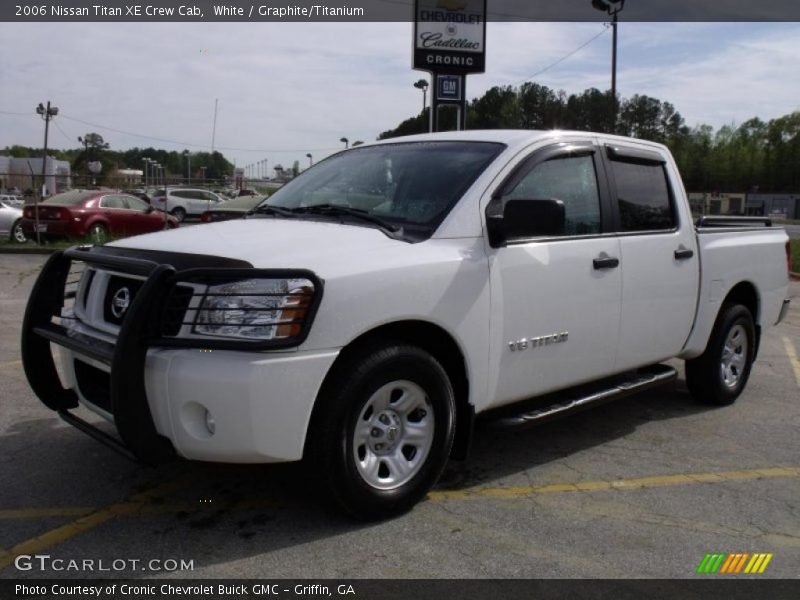 White / Graphite/Titanium 2006 Nissan Titan XE Crew Cab