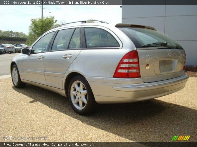 Brilliant Silver Metallic / Gray 2004 Mercedes-Benz C 240 4Matic Wagon