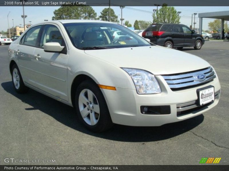 Light Sage Metallic / Camel 2008 Ford Fusion SE