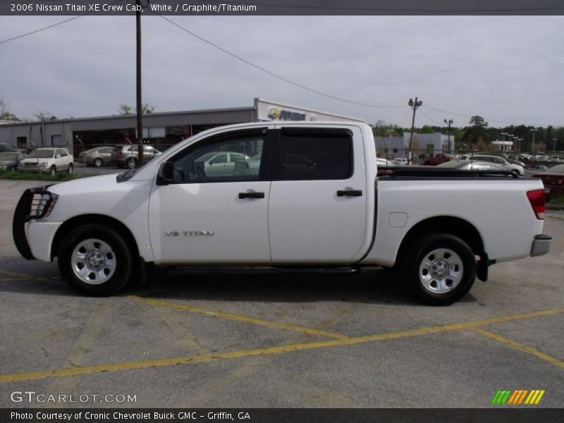 White / Graphite/Titanium 2006 Nissan Titan XE Crew Cab