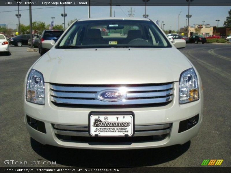 Light Sage Metallic / Camel 2008 Ford Fusion SE