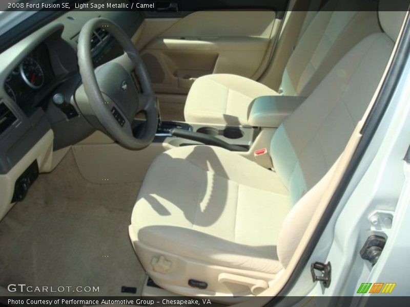 Light Sage Metallic / Camel 2008 Ford Fusion SE
