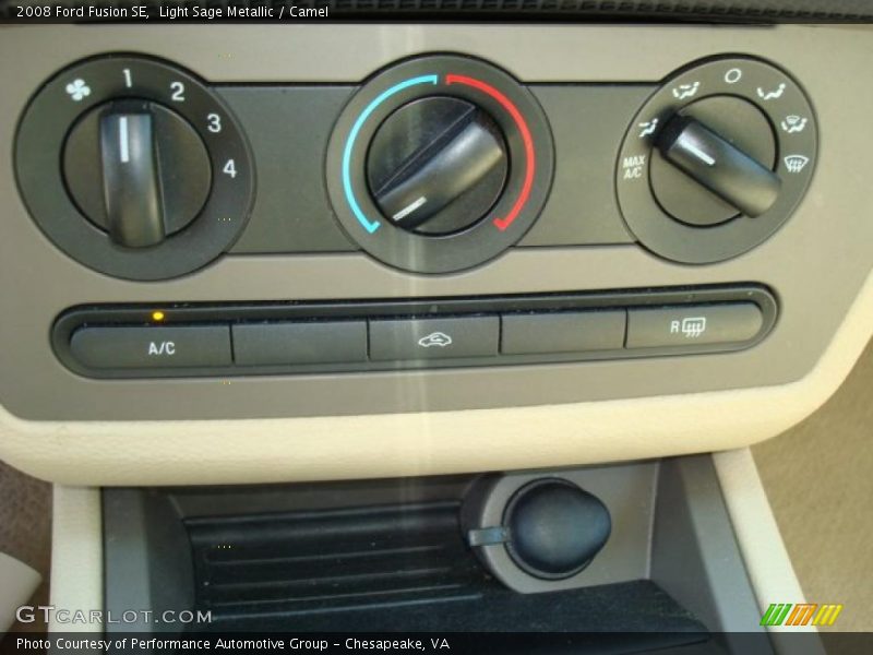 Light Sage Metallic / Camel 2008 Ford Fusion SE