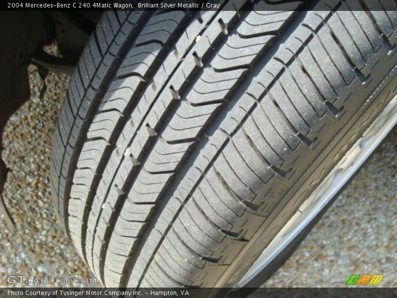 Brilliant Silver Metallic / Gray 2004 Mercedes-Benz C 240 4Matic Wagon