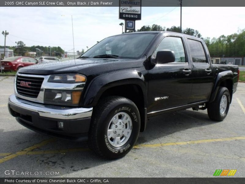 Onyx Black / Dark Pewter 2005 GMC Canyon SLE Crew Cab